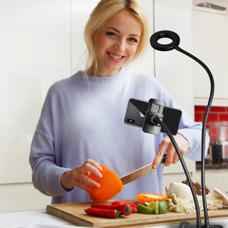 Selfie Ring Light With Mobile Phone Holder