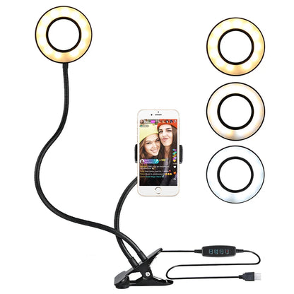 Selfie Ring Light With Mobile Phone Holder