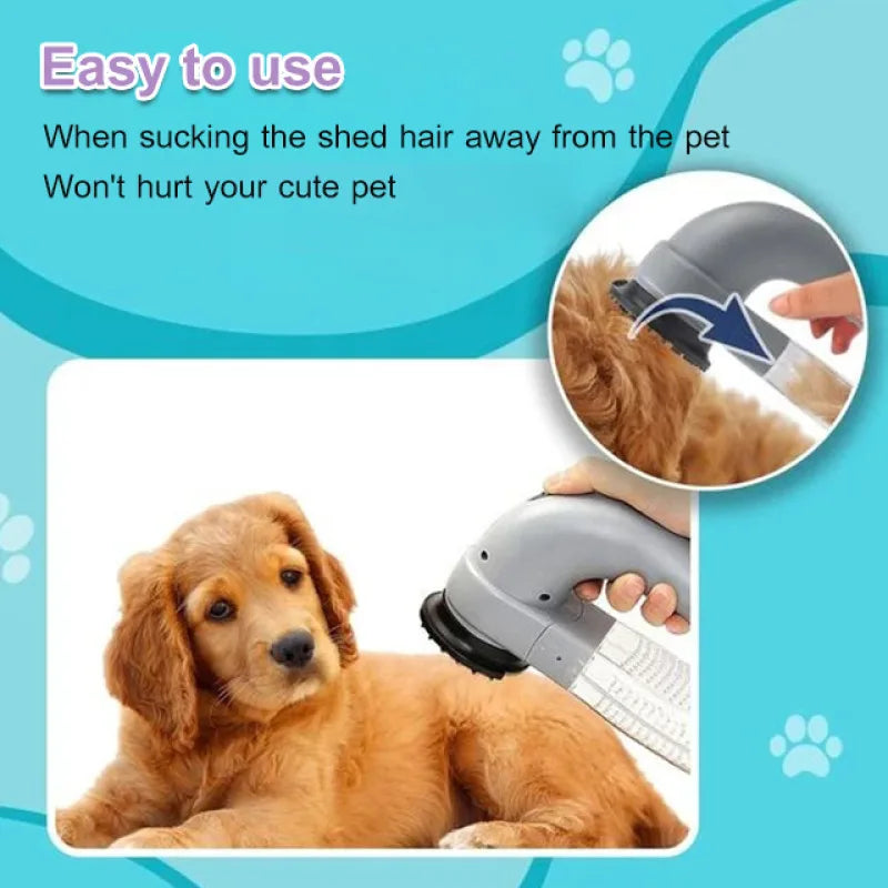 Electric Pet Hair Vacuum Massager